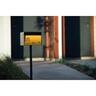 Metal Letterbox  Black/Yellow