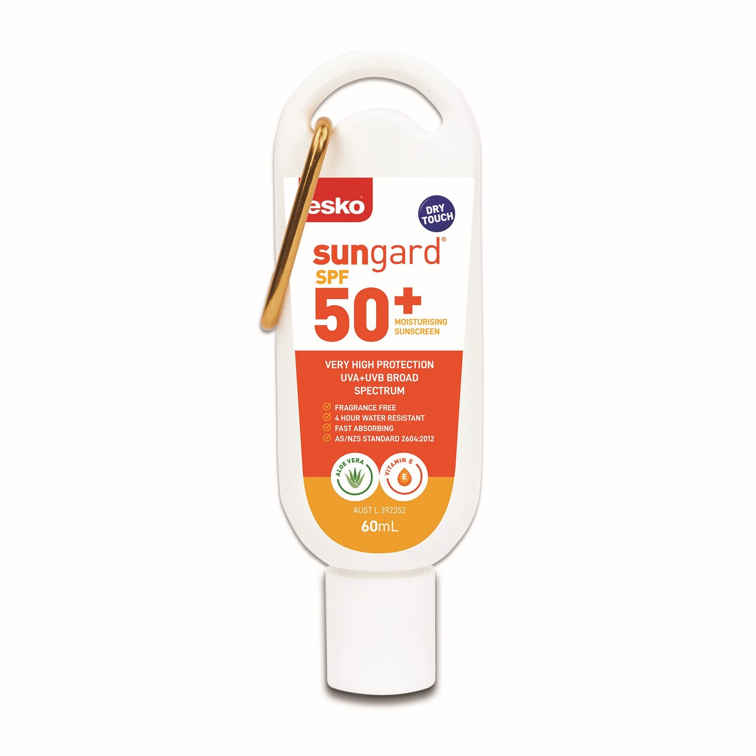 Sungard SPF50+ Sunscreen 60ml Carabiner