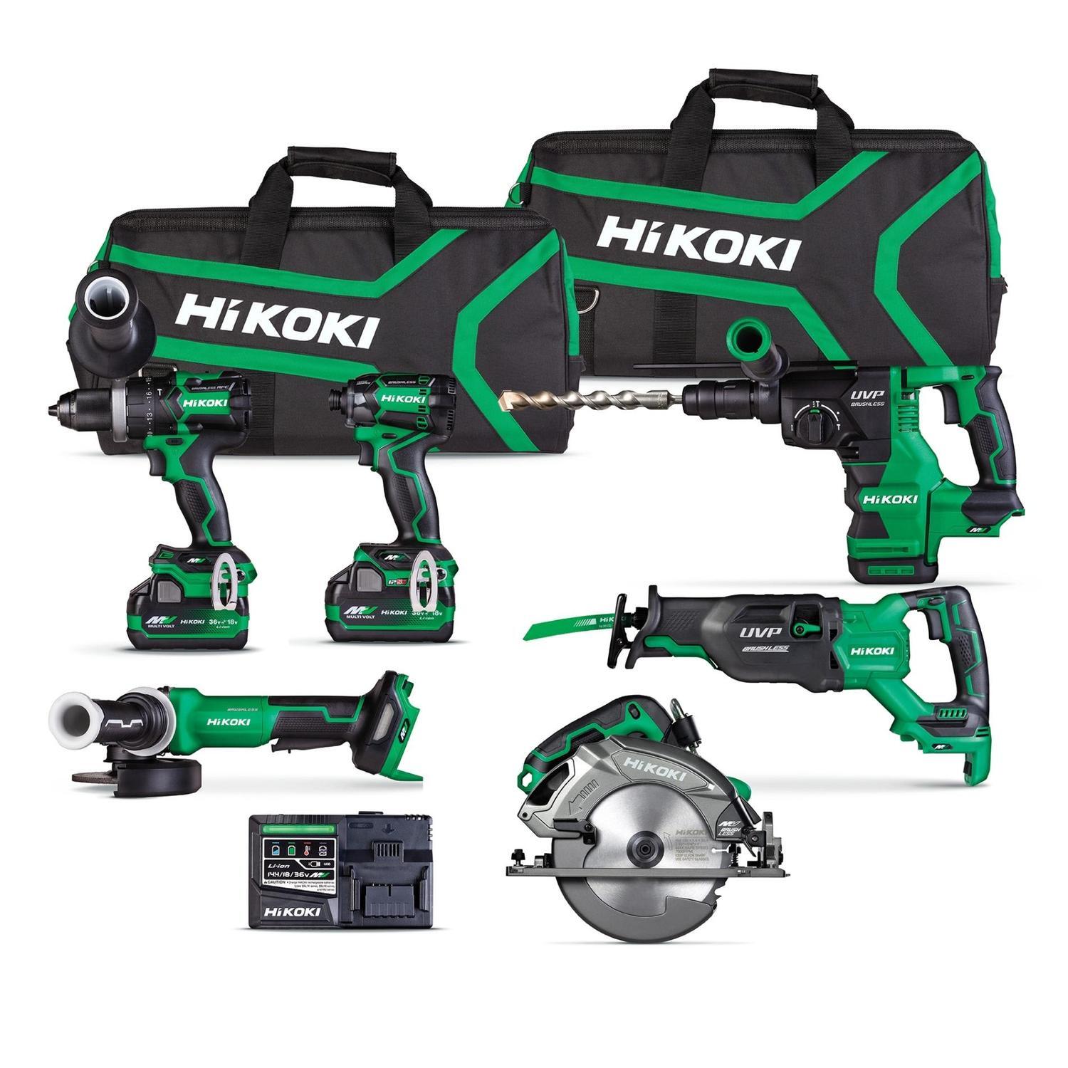 36V Accent Premium Brushless 6 Piece Tool Kit