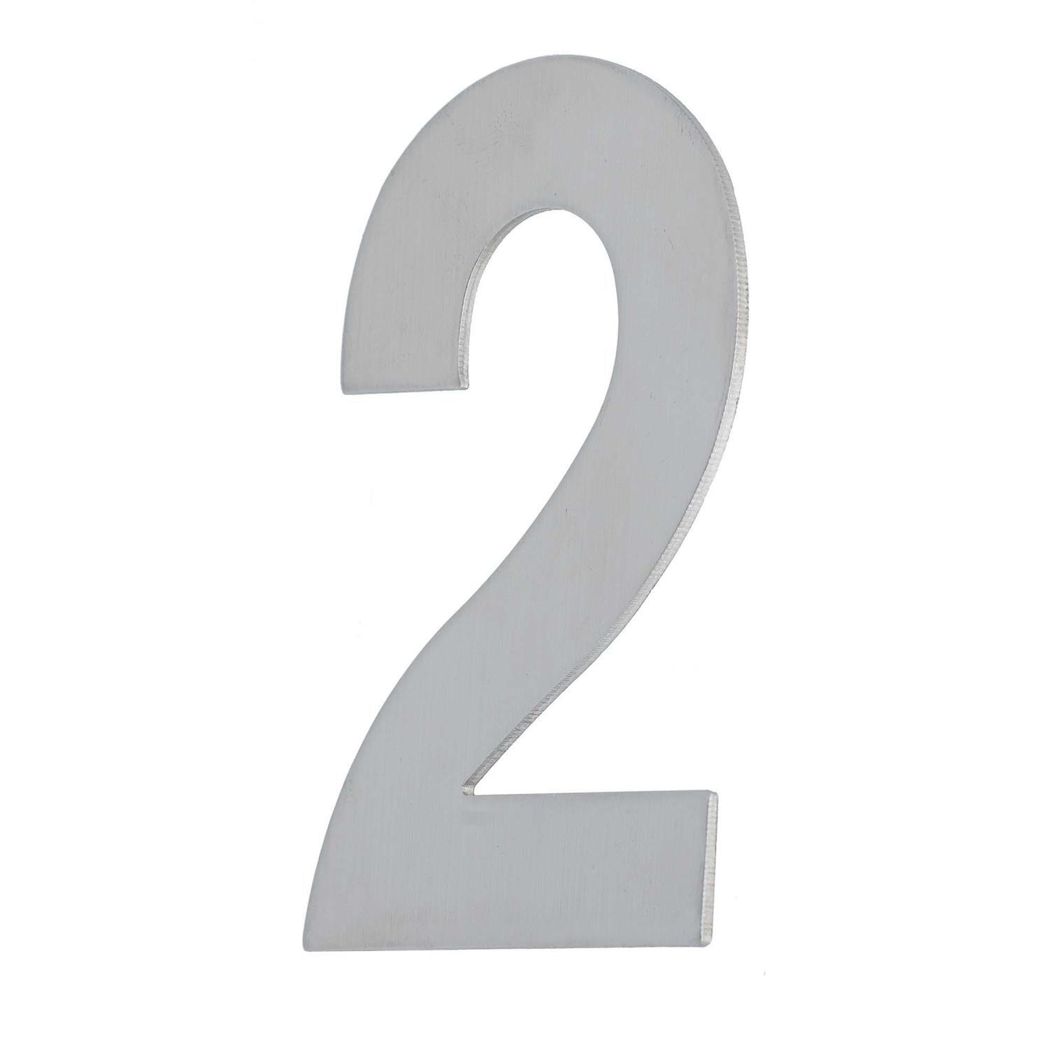 House Number TWO '2' Concealed Fix