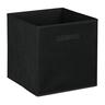 Luxe Fabric Cube H: 330 mm, W: 330 mm, D: 330 mm Black