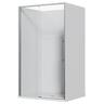 Alcove Frameless Sliding Flat Wall Acrylic Shower 1200 x 1000 x 2040mm Chrome