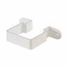 Rectangular Rectangular Downpipe Stand Off Pipe Clip 65 x 50mm White