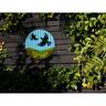 Kiwiana Corrugate Wall Art Tui Pair 45cm
