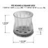 Round Clear Sleeve Glides with Marine Grade Berber 35 to 42mm