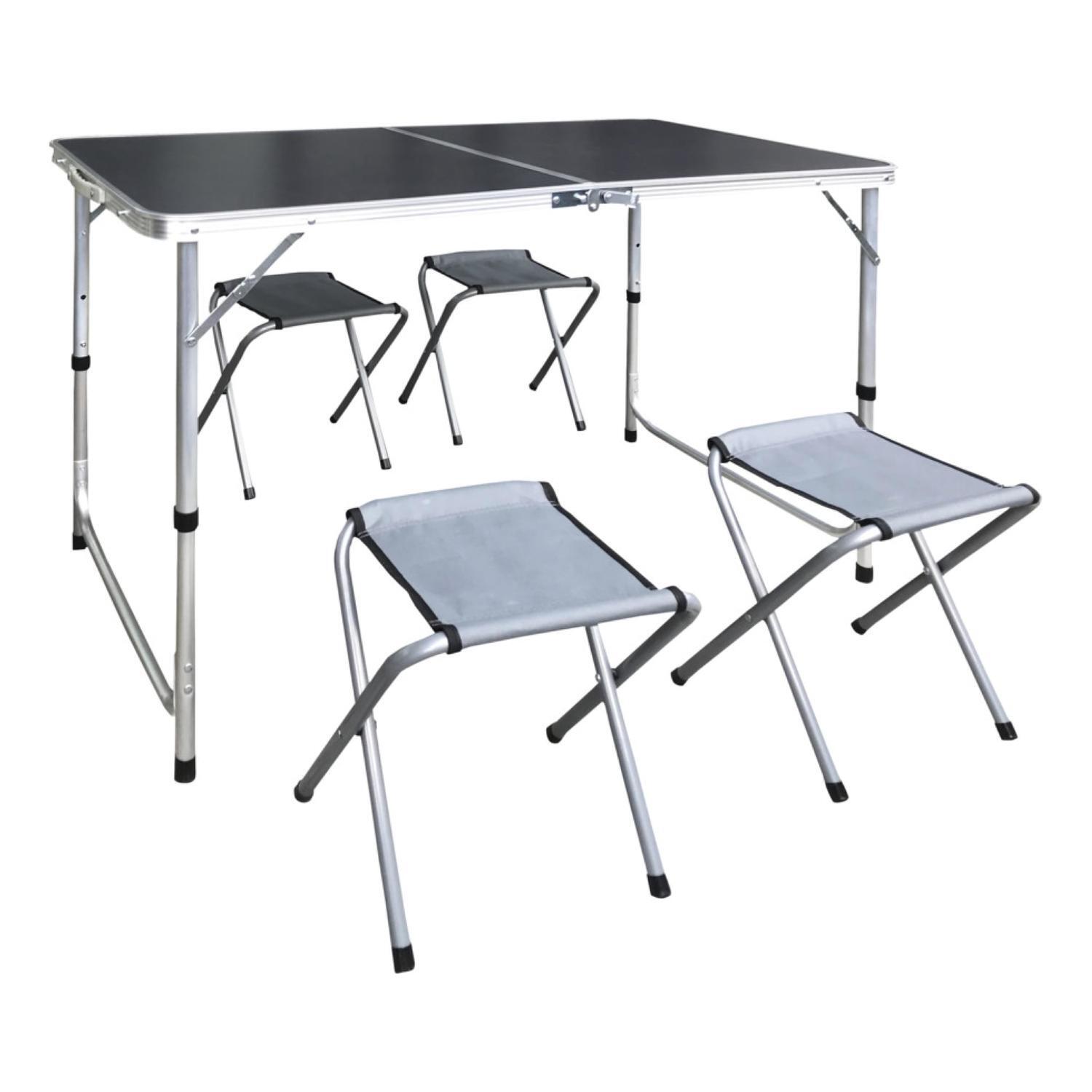 Folding Camping Table with 4 Chairs