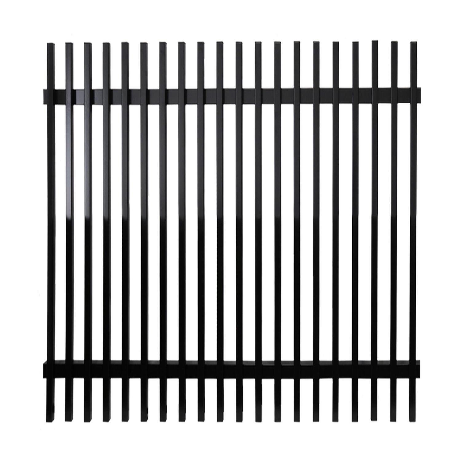 Aluminium Batten Fence Panel H:1500mm x W:1500mm x D:65mm Black