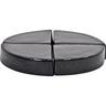 Glazed Round Pot Feet Black