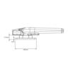 Window Handle Timber Right-Hand Face Fix 107mm White