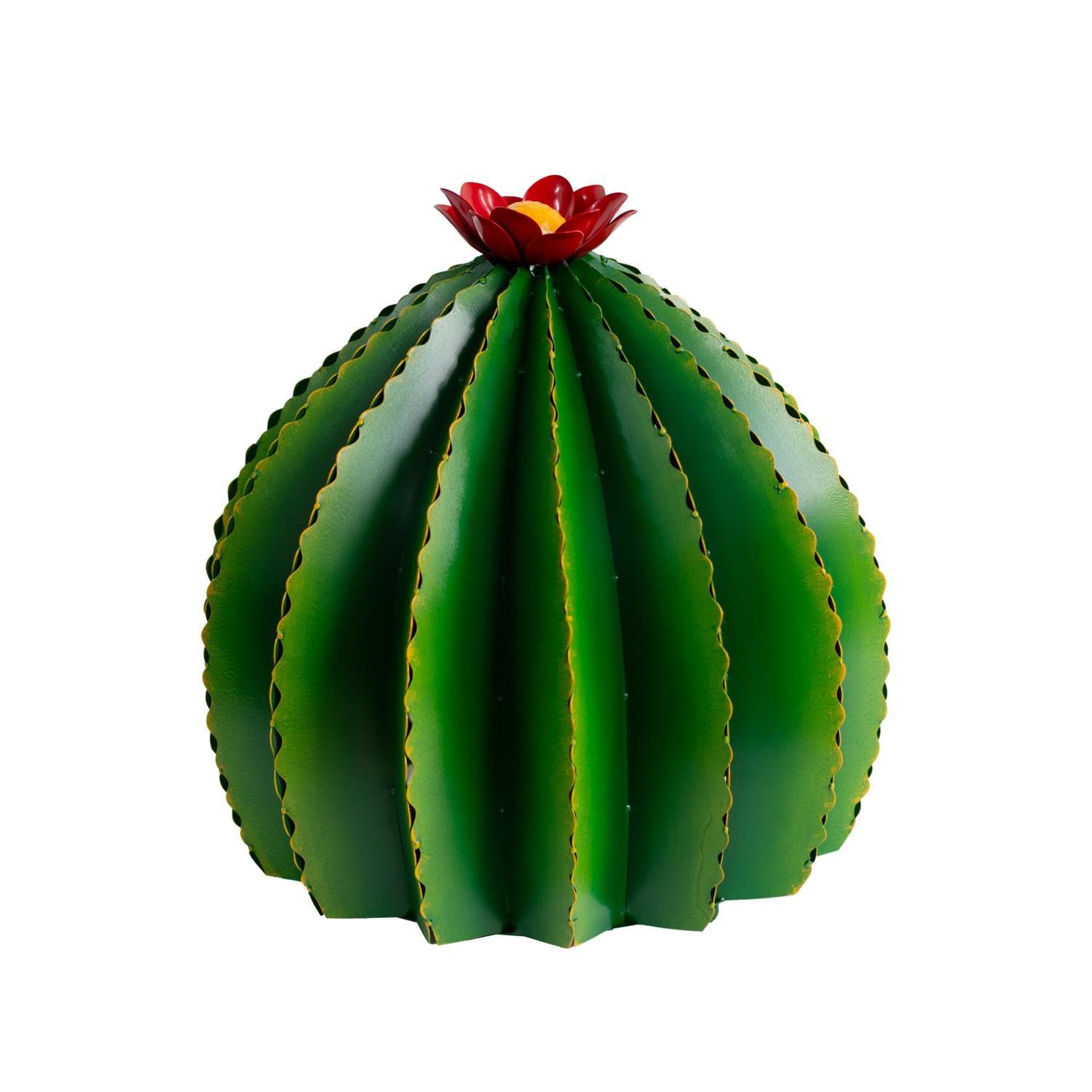 Round Metal Cactus Large