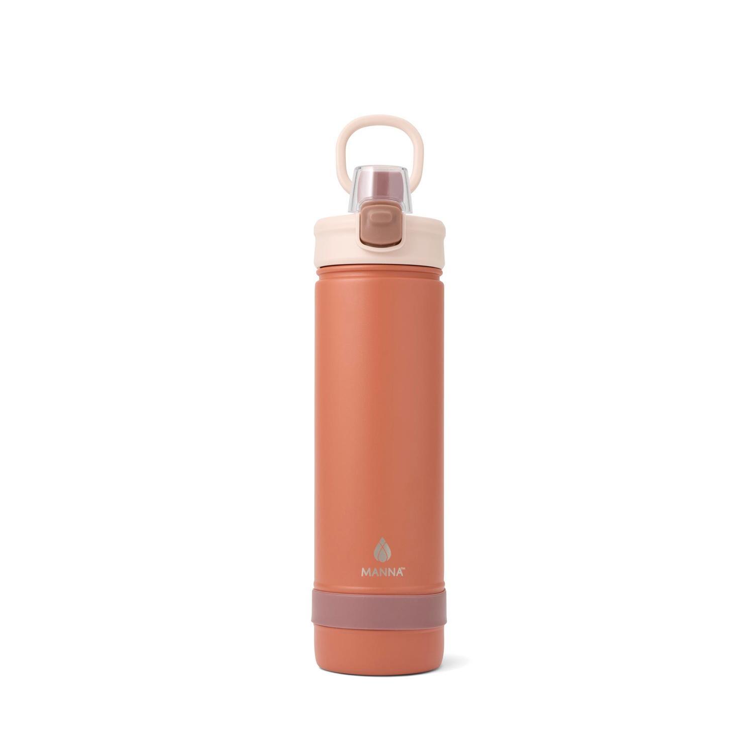Push Bottle Stainless Steel. 768ml Burnt Red