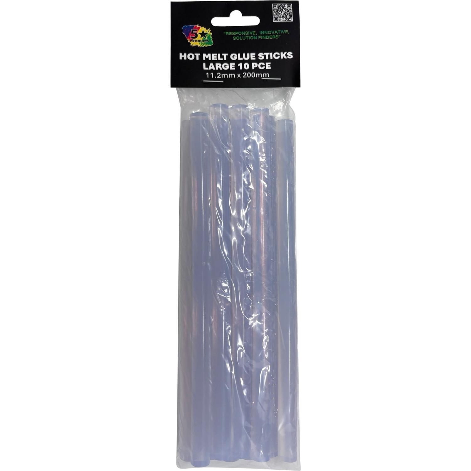 Hot Melt Glue Stick Large 11.2mm x 200 mm 10 Pieces