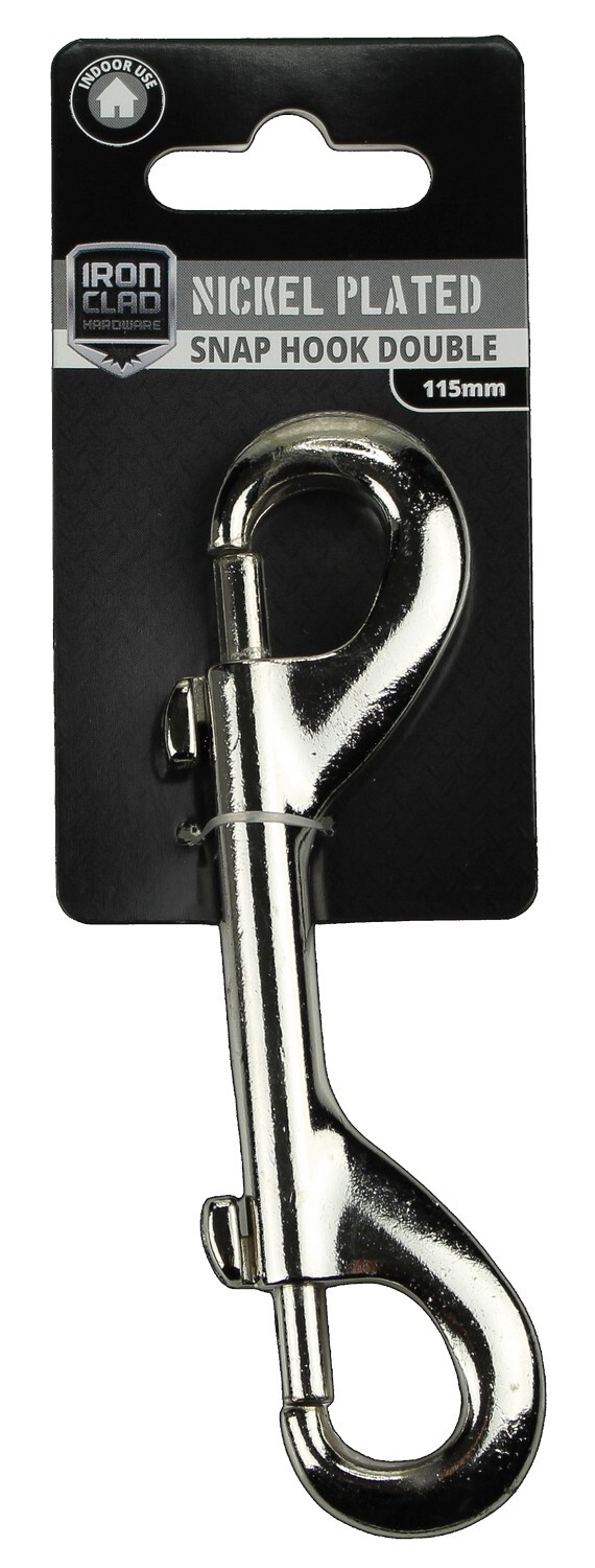 Snap Hook Double  115mm Zinc Plated