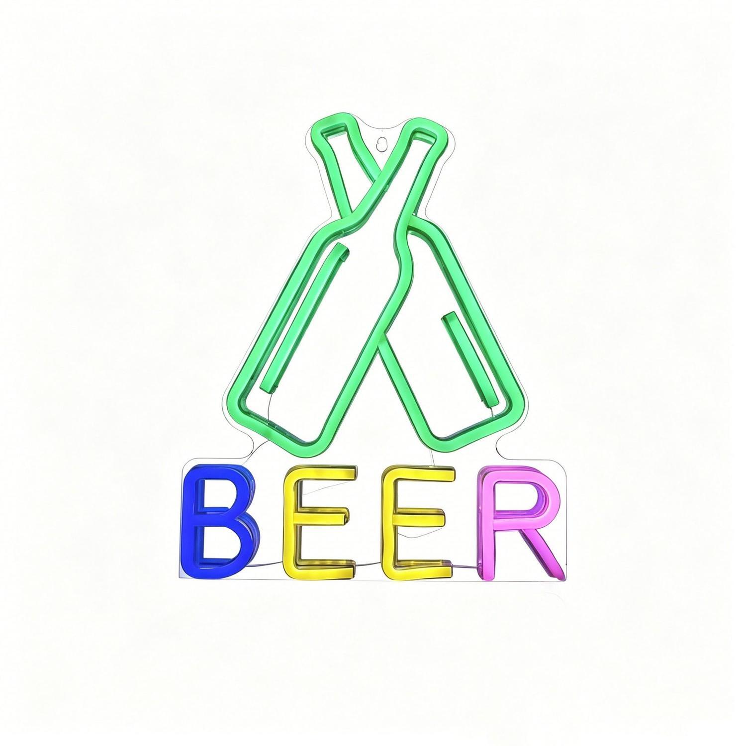 Cocktails Neon Wall Light 360 x 310 x 10mm / 5V White