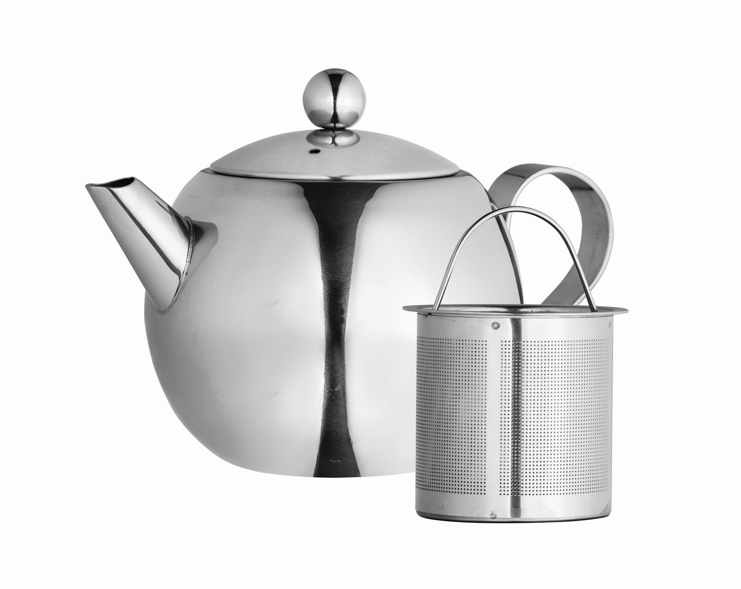 Nouveau Stainless Steel Teapot