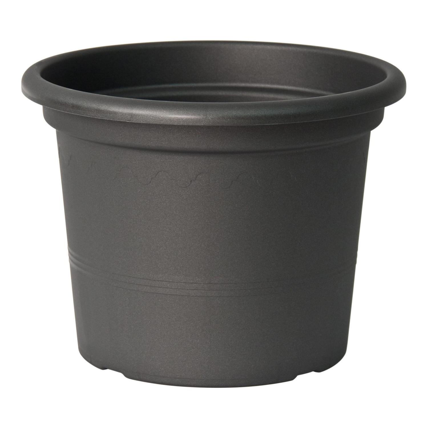 Plastic Geo Pot Anthracite 70cm