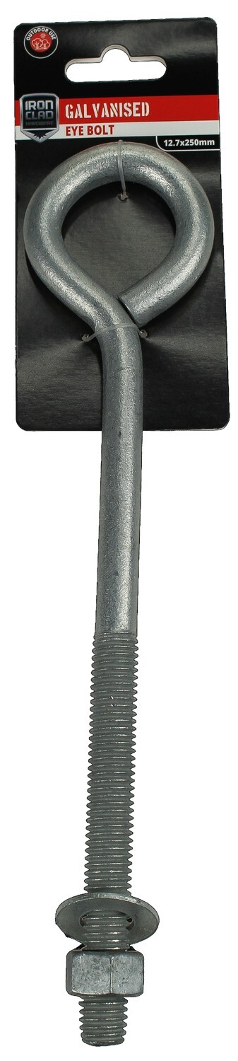 Eye Bolts 12.7x250mm Galvanised
