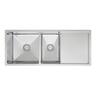 Cubo 400/250 Bowl with drainer H: 450mm, W: 1080mm, D: 200mm Stainless Steel