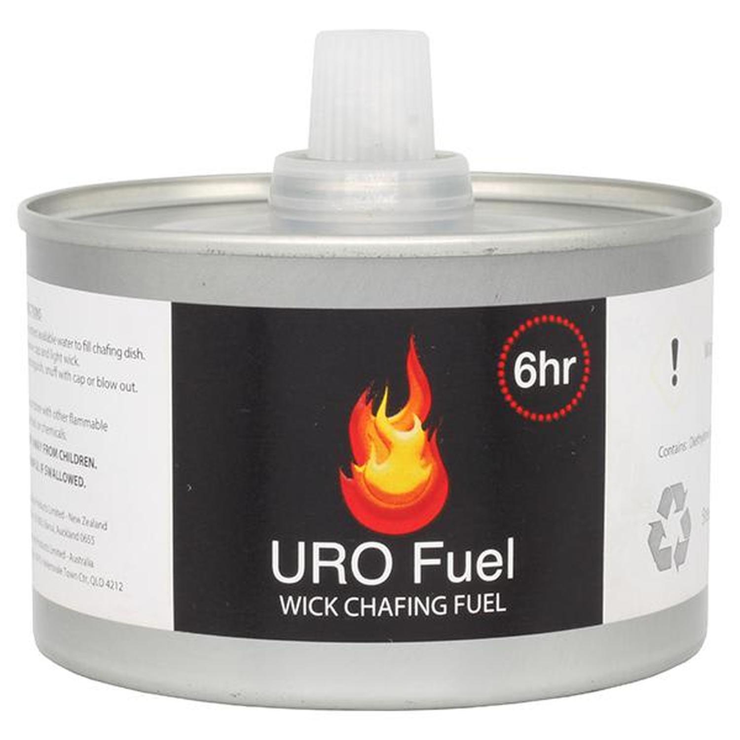 Wick Chafing Fuel Can 6 hours Tin Can Black Label