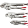 Curved Jaw Locking Pliers with Wire Cutter Set 3 Piece