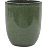 Glazed Corsica Ceramic Pot Medium Forest Green