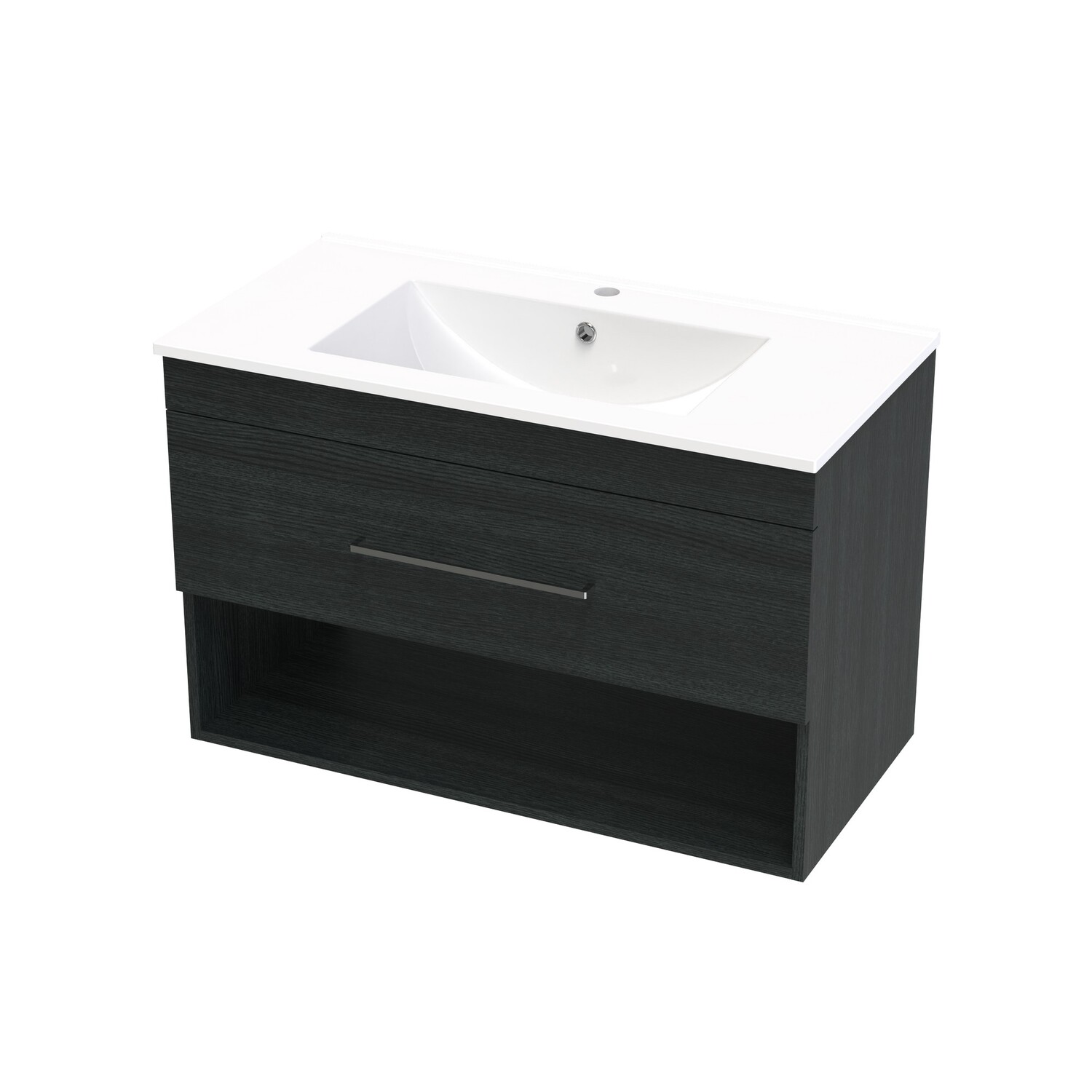 Cashmere Drawer Open Wall Hung Vanity