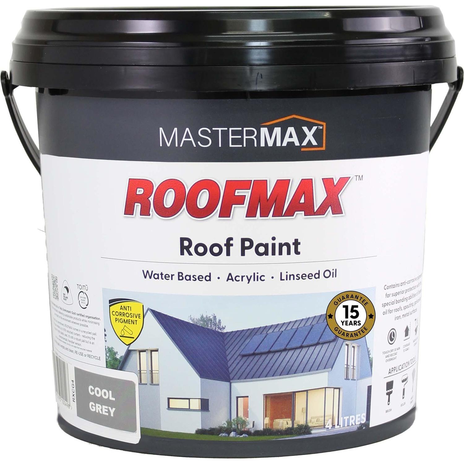 Roof Paint Anti Corrosive and Linseed Oil 4L Cool Grey