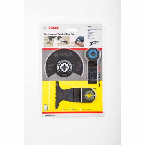 Multi Tool Blade Set For Hardened Wood And Metal 3 Piece