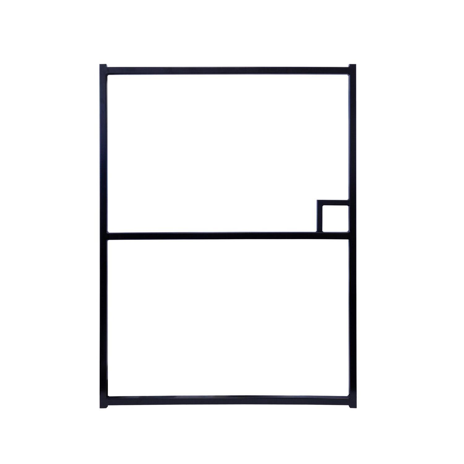 Aluminium Pedestrian Gate Frame H: 1200mm, W: 900mm Black