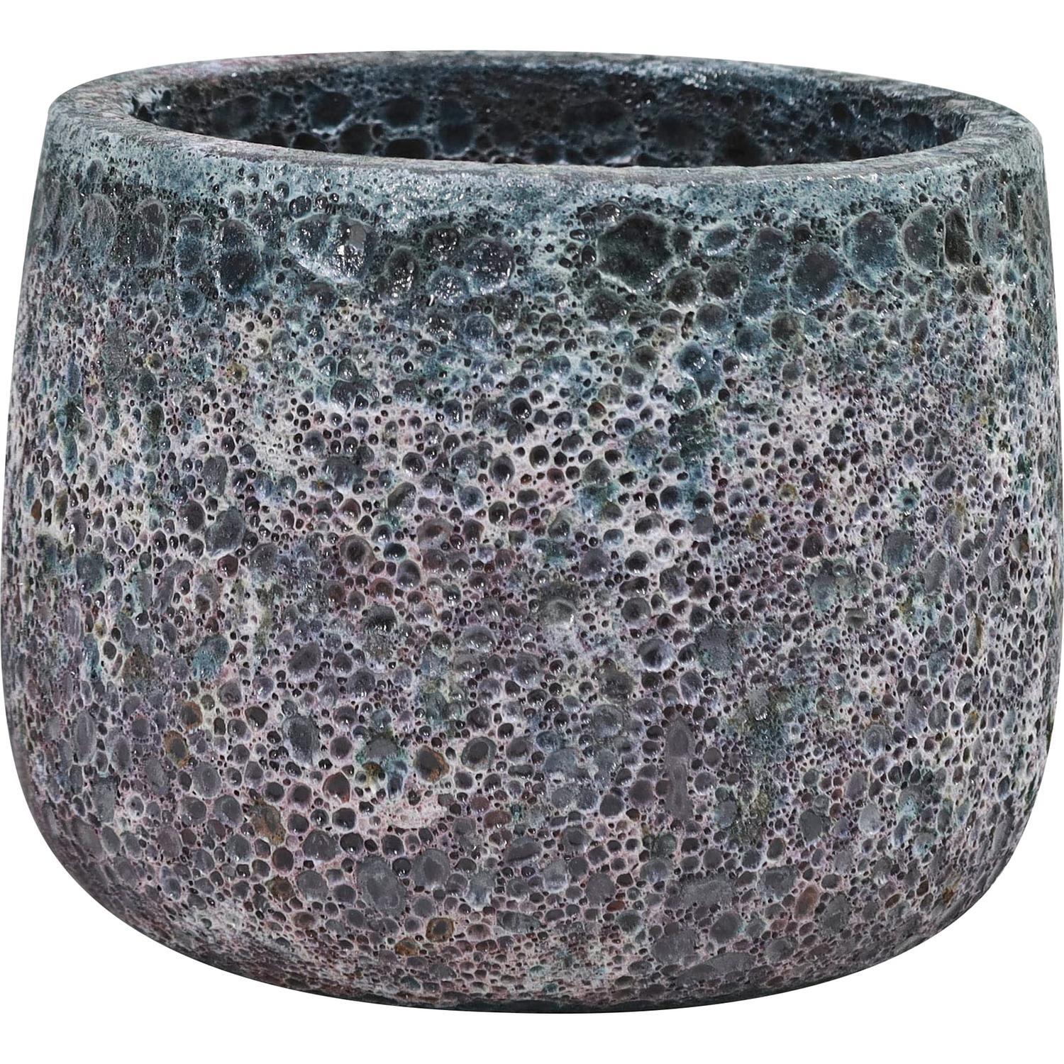 Glazed Egg Moon Pot Green Large