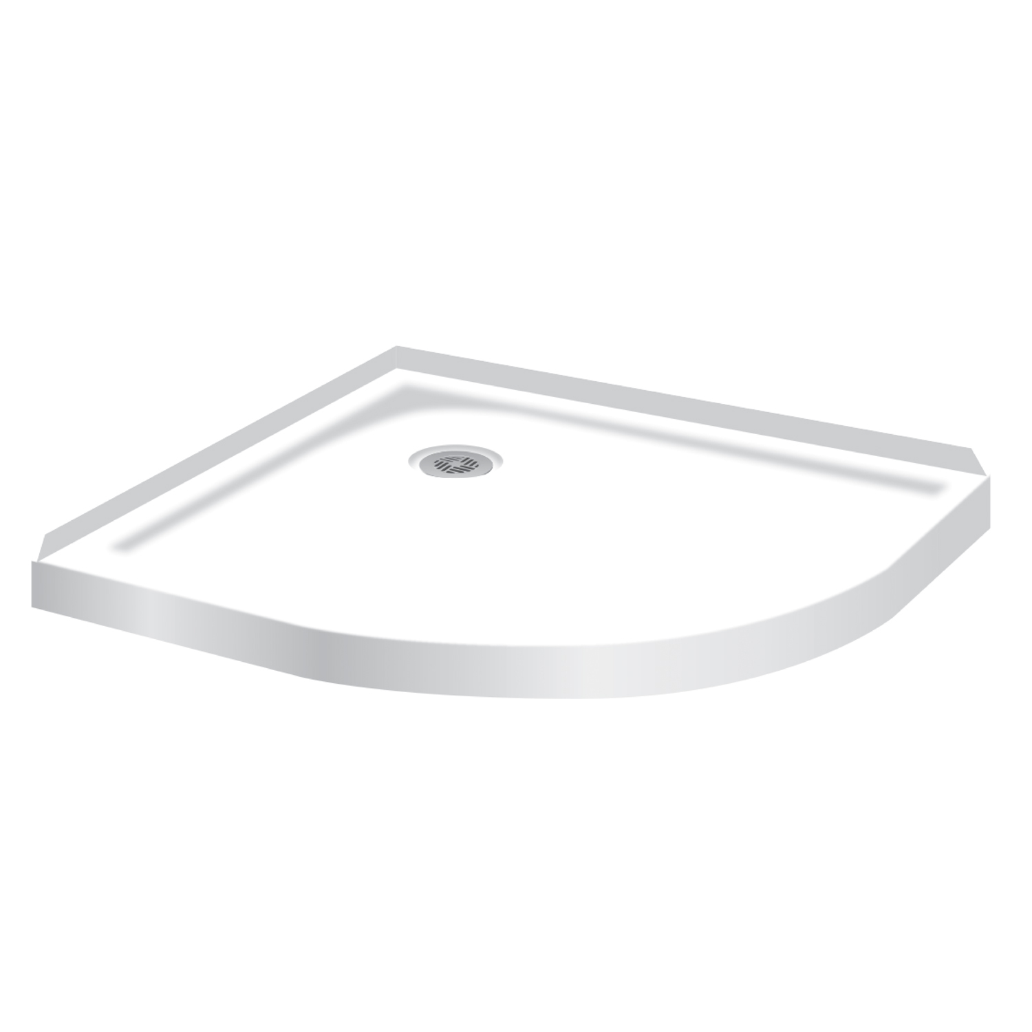 Shower Tray Round Corner Waste 820mm