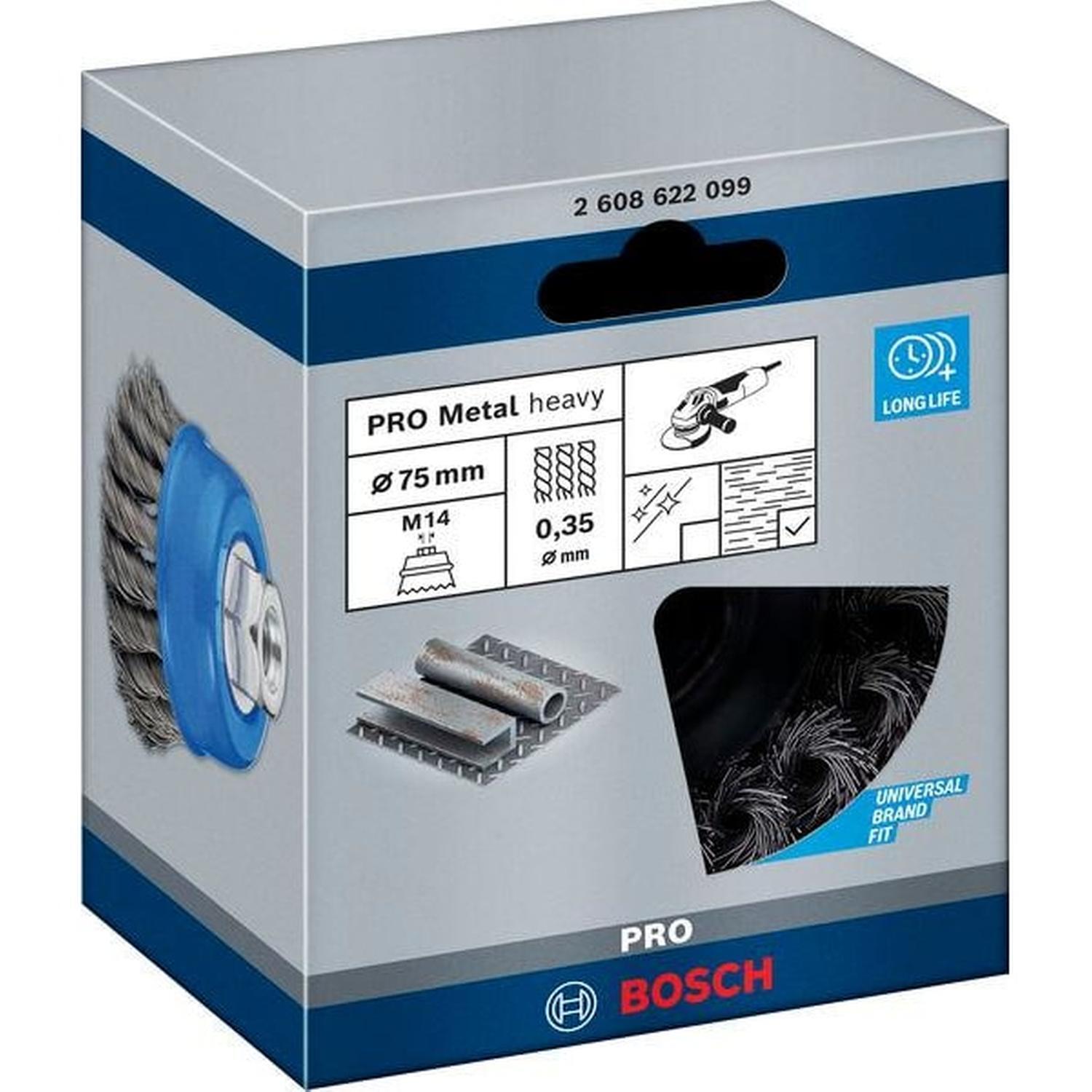 Knotted Heavy Duty Wire Brush 75mm