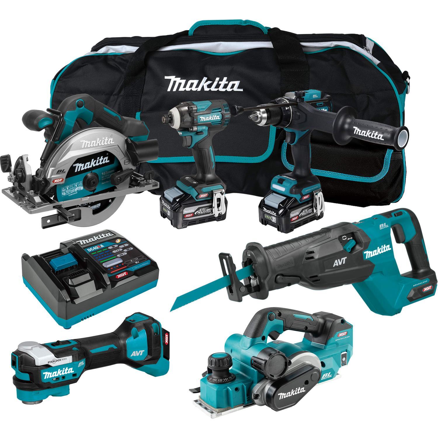 Cordless XGT Brushless 6 Piece Combo Kit 40 Volt Teal