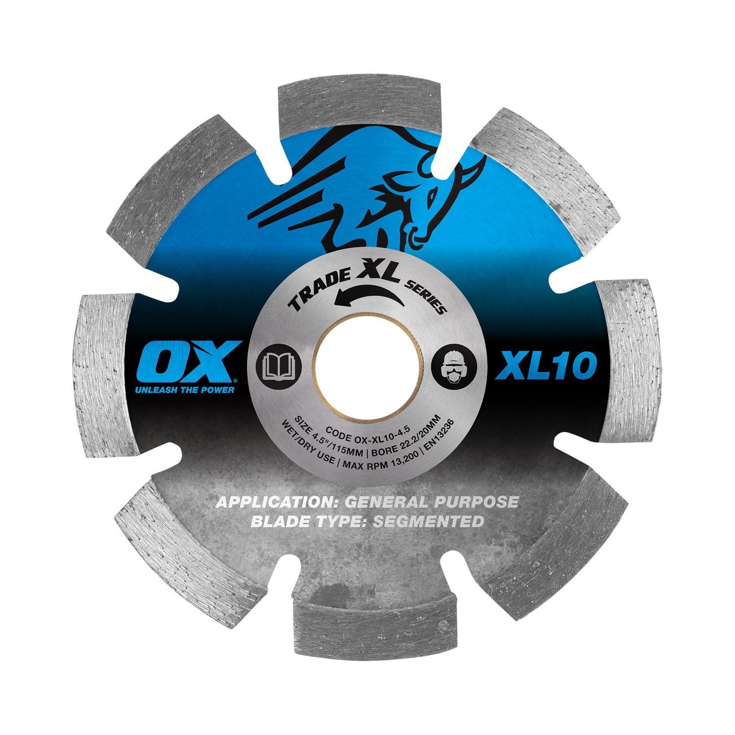 Segmented Diamond BladeGeneral Purpose 114mm Blue/Black/Grey