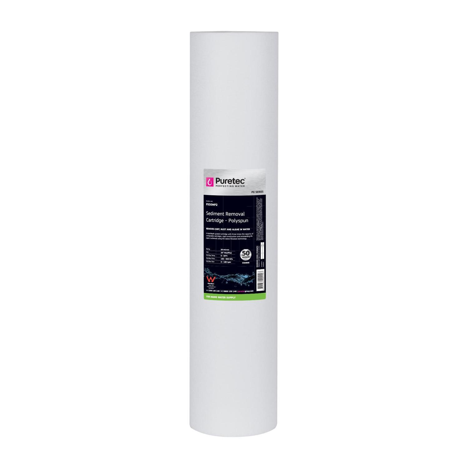 Sediment PX05MP2 Water Filter Cartridge 4.5x20 inch White