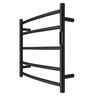 5 Bar Heated Towel Rail Black