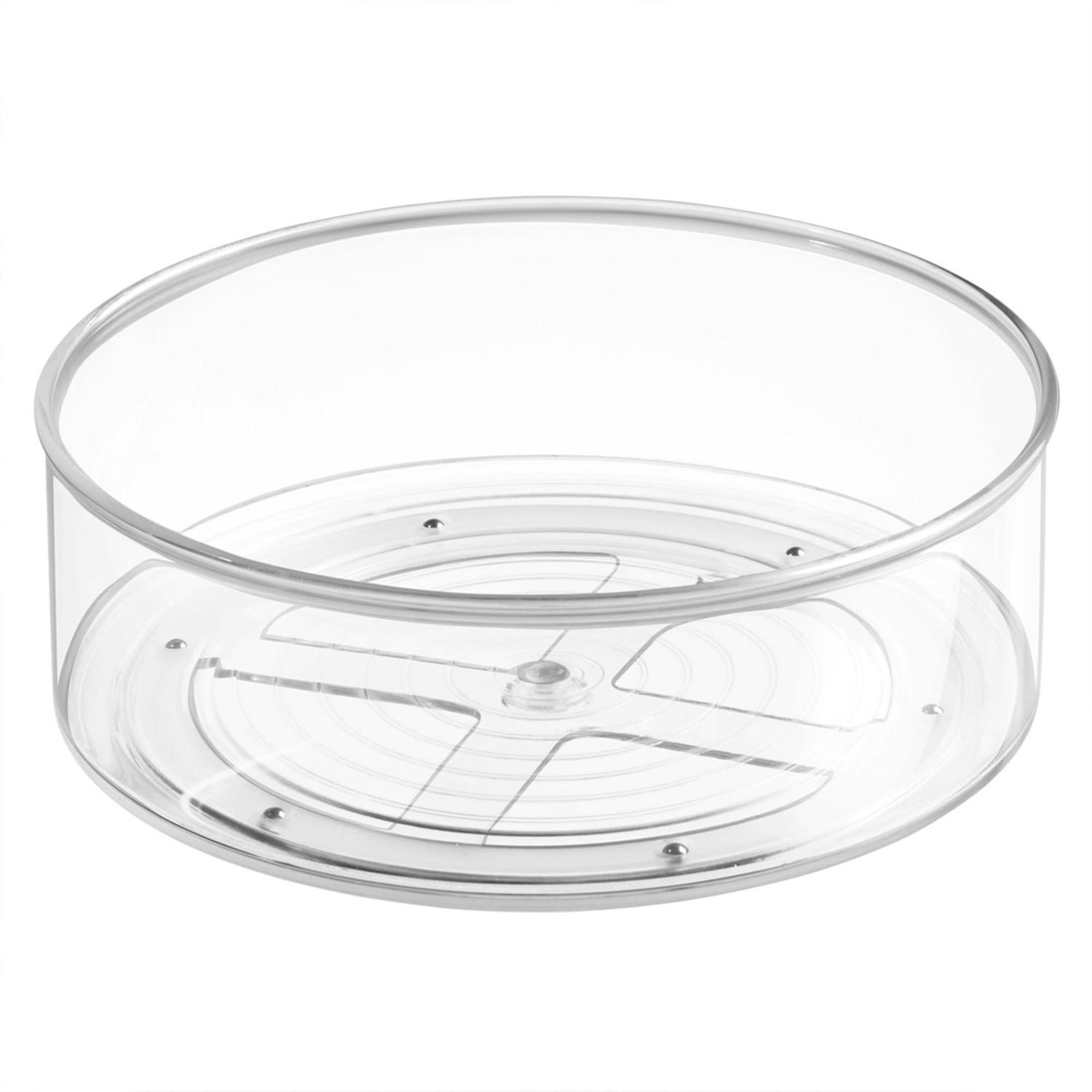 Round Turntable Tall Clear
