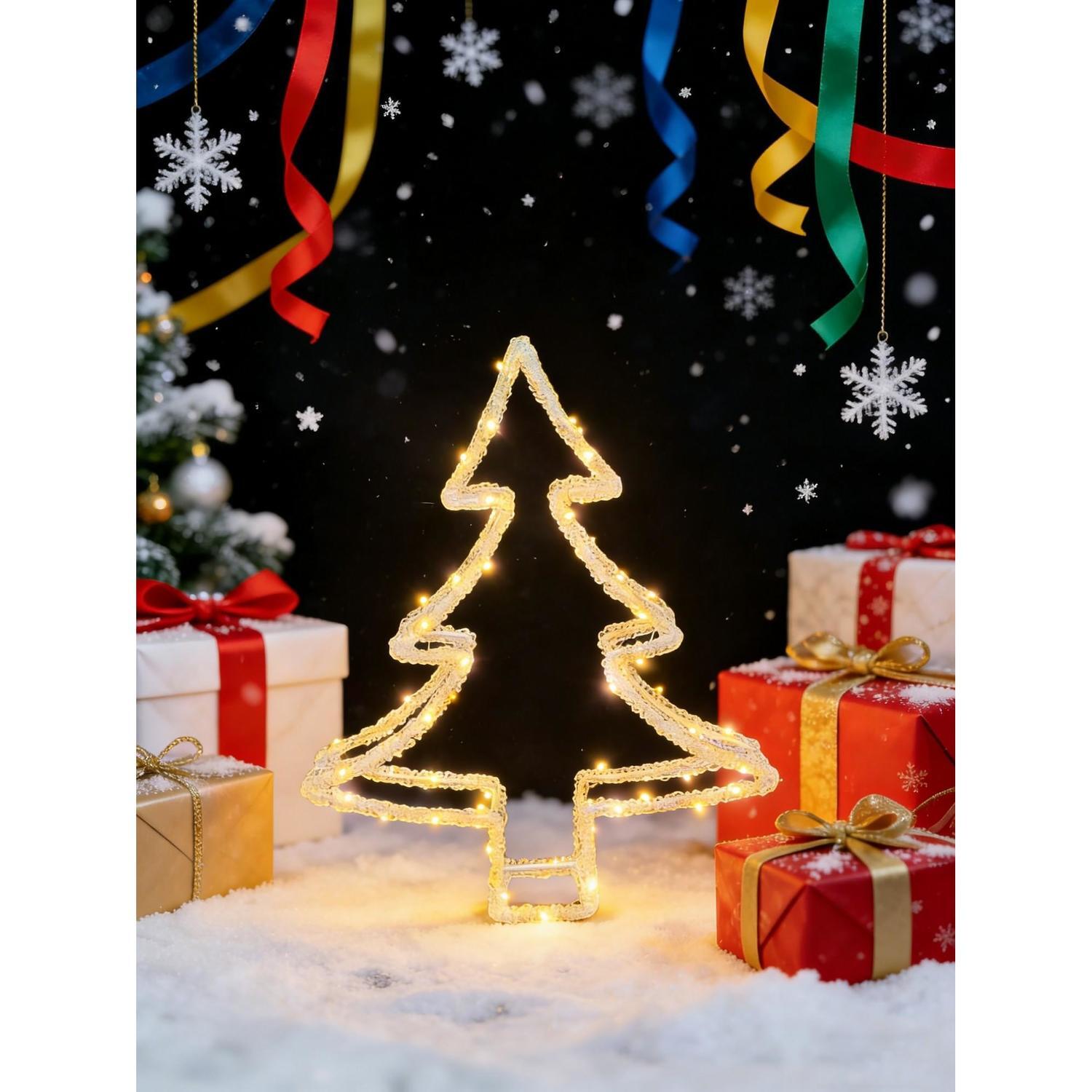 Twinkling Tree Light 34cm Warm White
