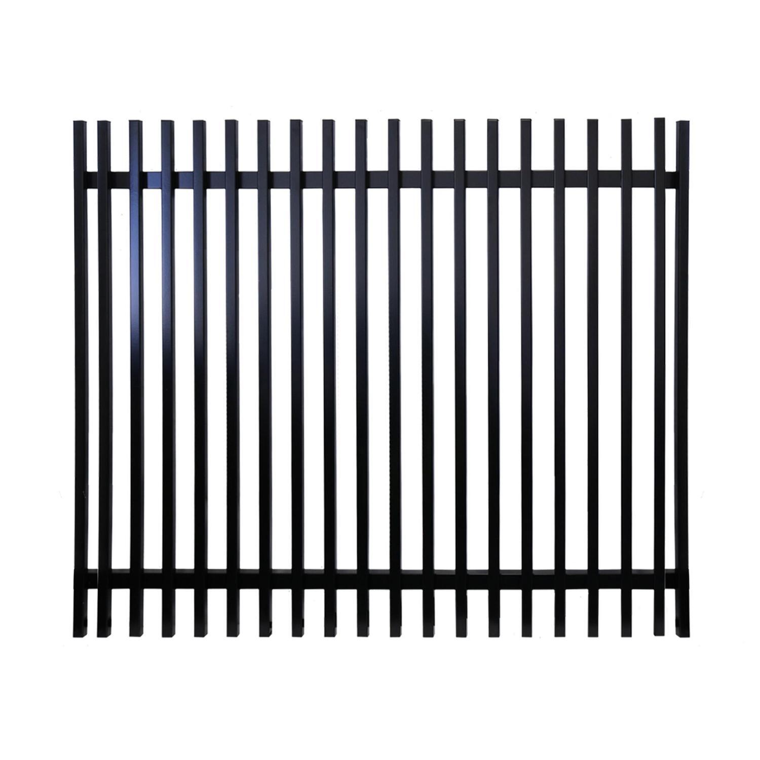 Aluminium Batten Driveway Gate W:1470mm, H:1200mm, D:65mm Black