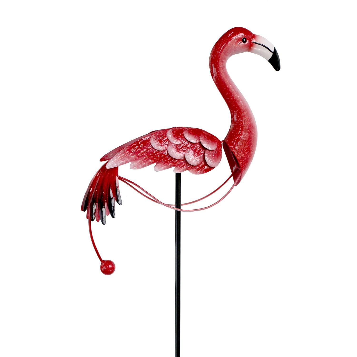 Metal Flamingo Balancer Garden D cor
