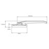 Window Handle Wedgeless Low Profile Right-Hand Face Fix 93mm Black