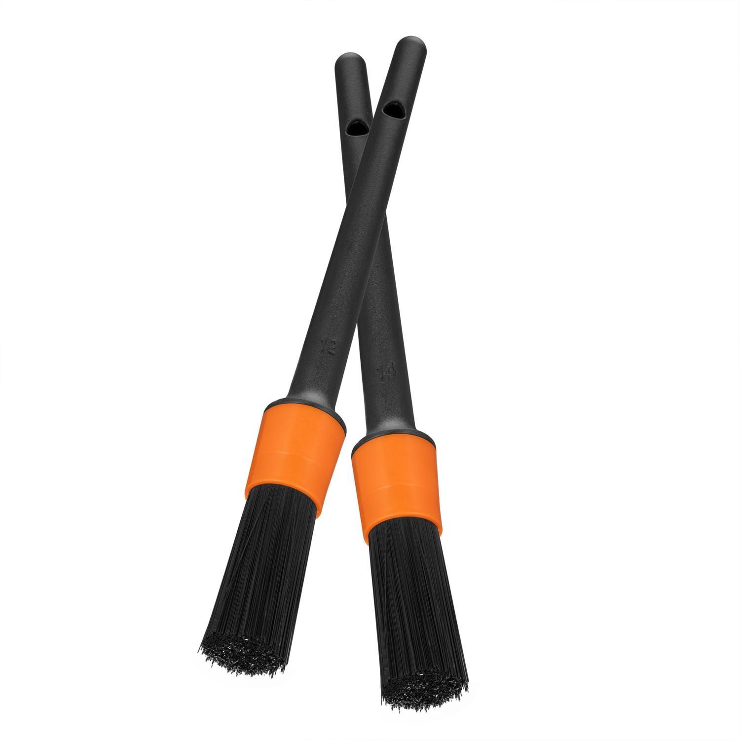 Interior Detailing brush 2 pc L: 220 mm x W: 23 mm L: 225 mm  x W: 27 mm Black