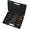 Screwdriver Set 10 piece Black, Green, Red and Yellow