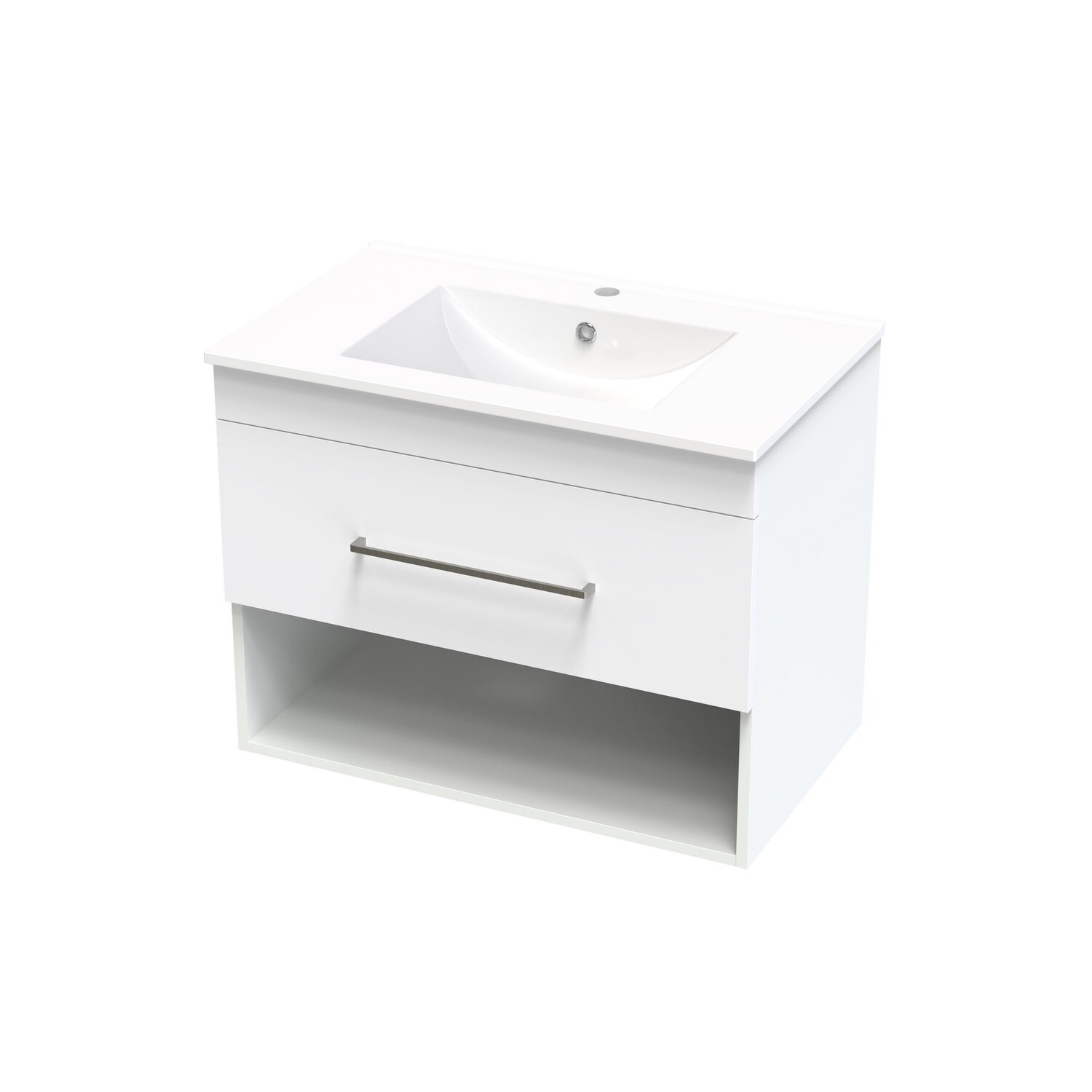 Cashmere Drawer Open Wall Hung Vanity