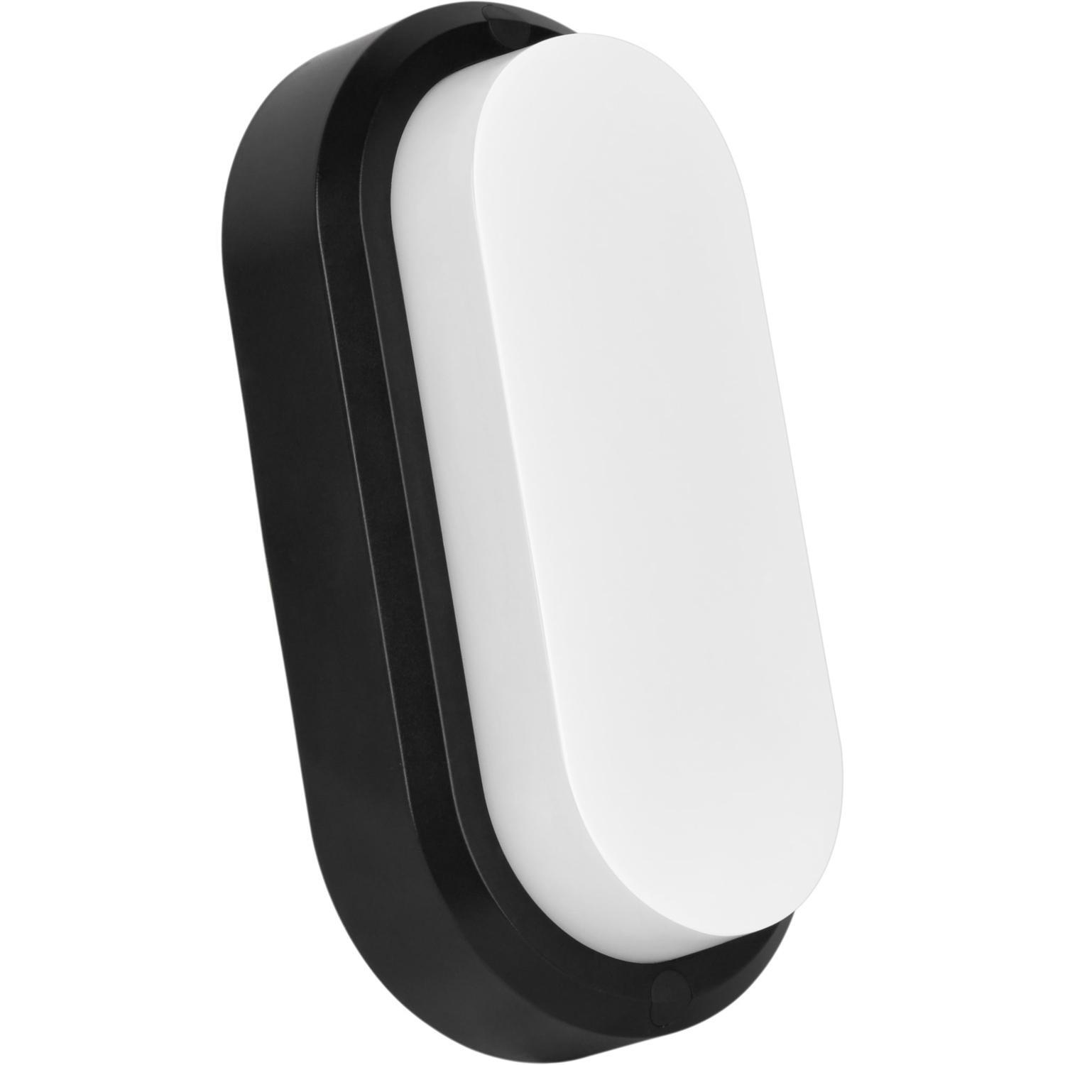Oval Bunker Light   8W Black