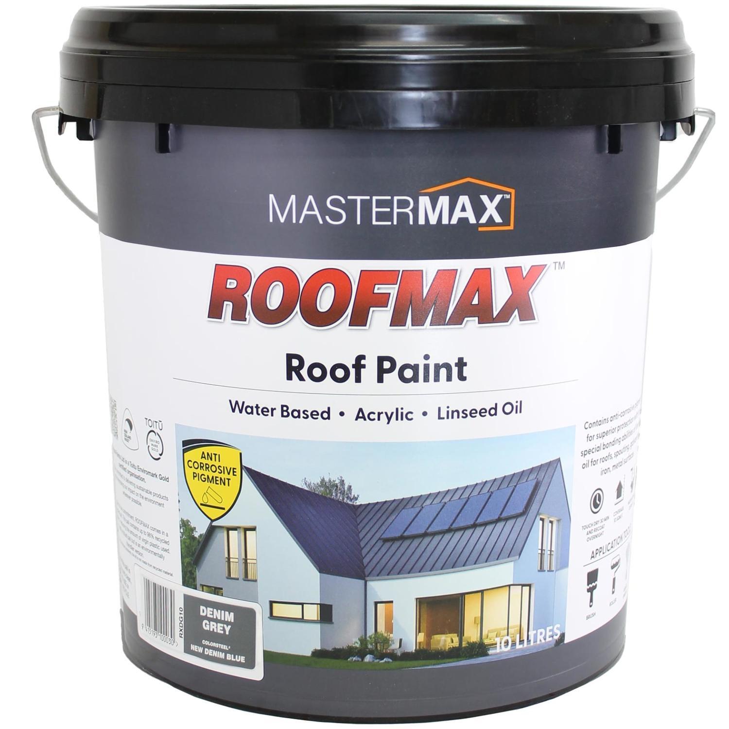 Roof Paint Anti Corrosive and Linseed Oil 10L Denim Grey