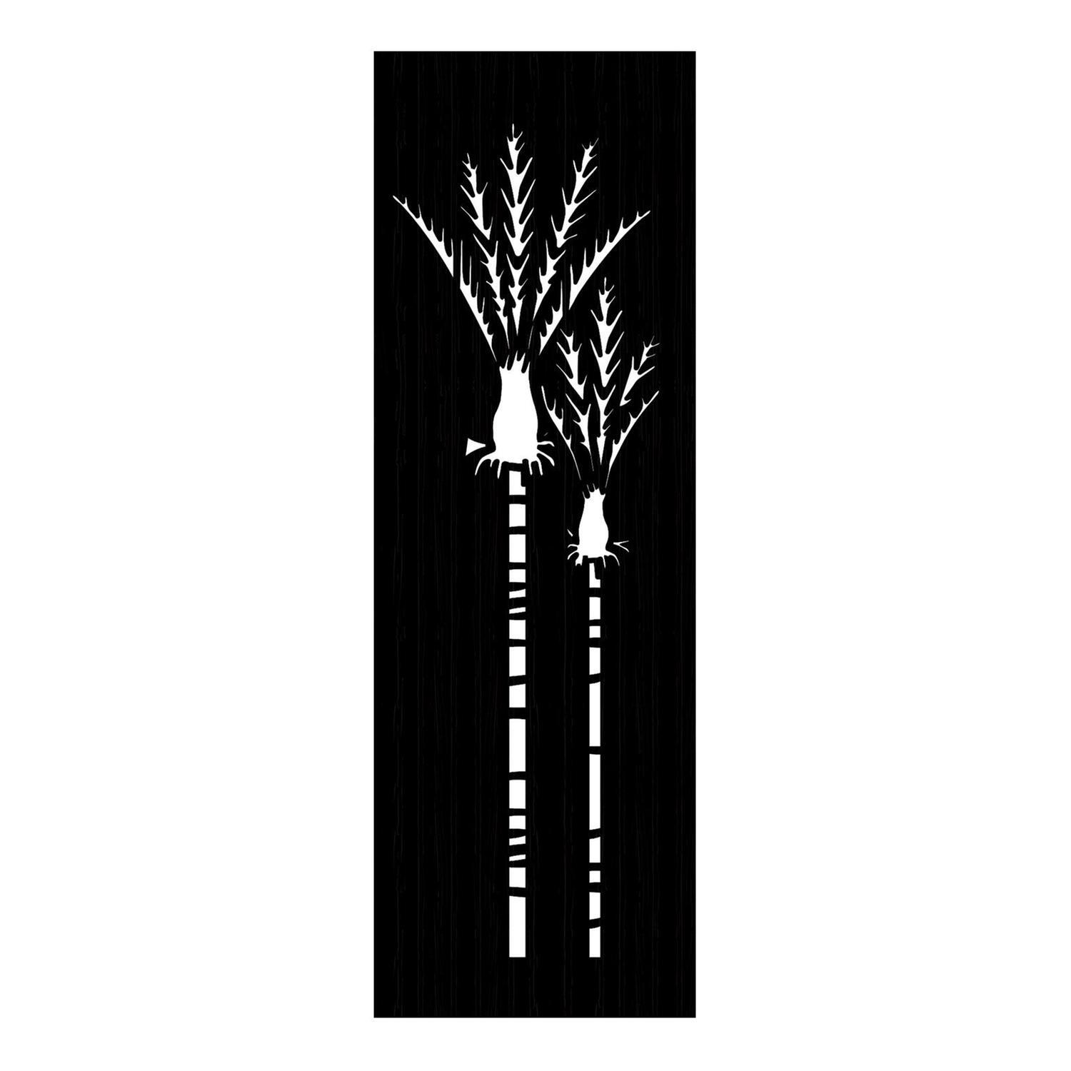 Privacy Screen Nikau Black WPC 1.8m x 0.6m