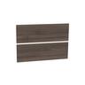 Wall Hung Vanity Cabinet Handleless Drawer Front Set 750mm Charred Walnut