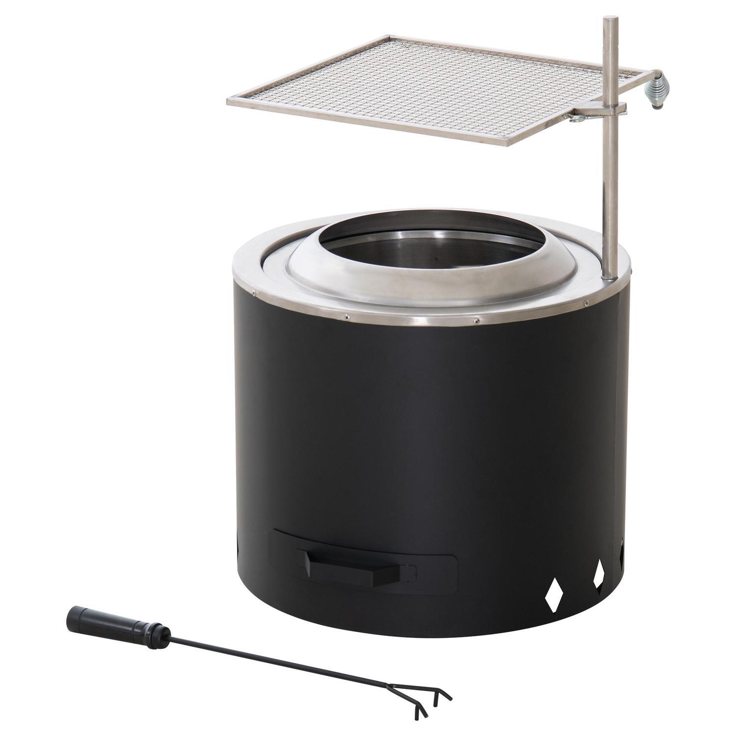 Smoke Less Firepit Round 490mm