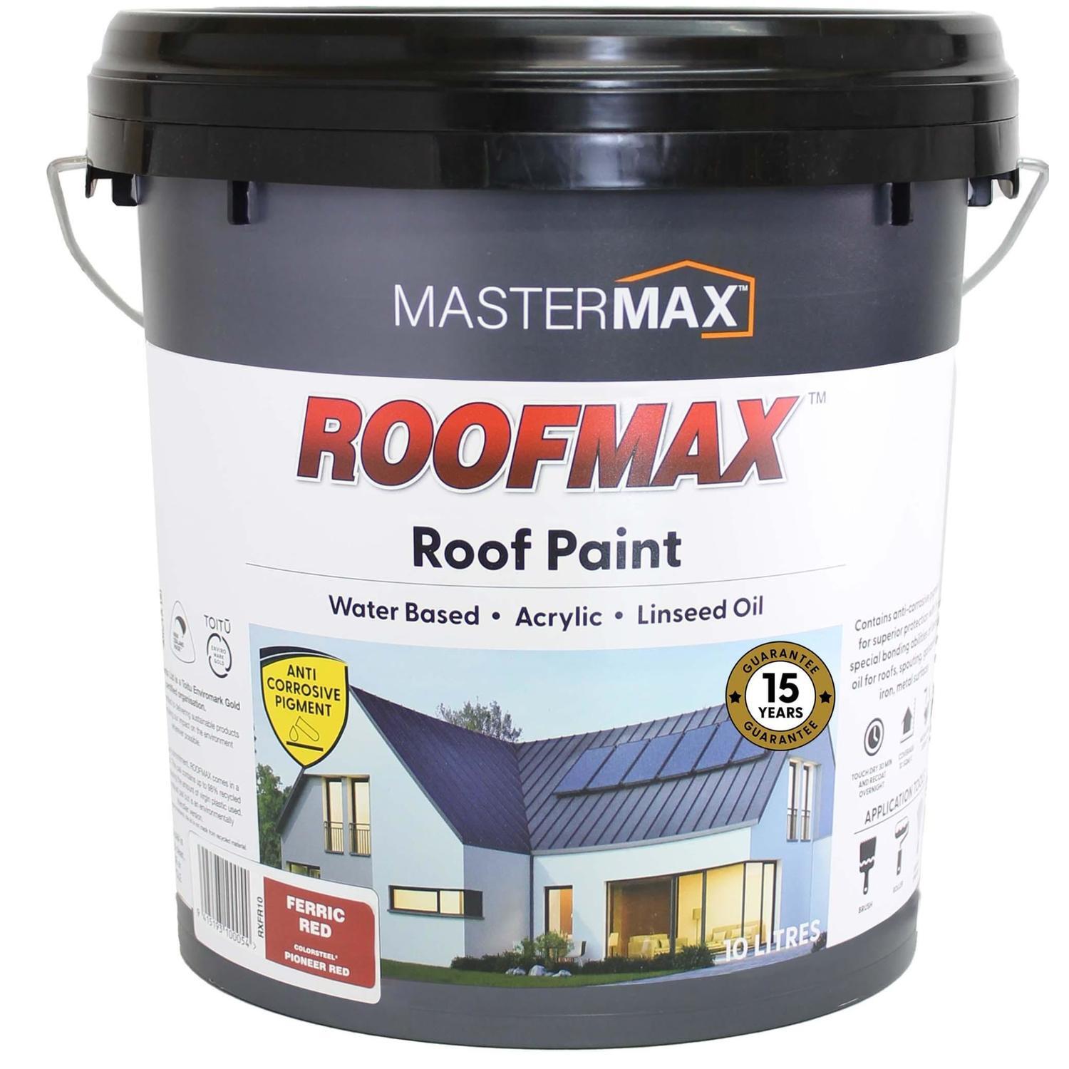 Roof Paint Anti Corrosive and Linseed Oil 10L Ferric Red